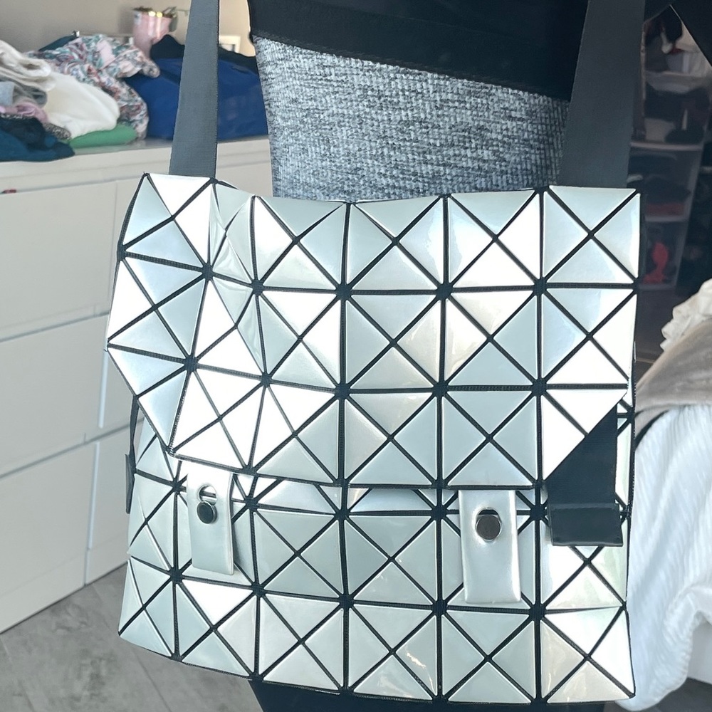 Silver Lucent Shoulder Bag